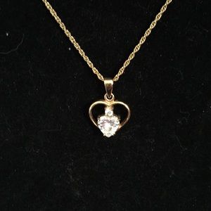 Gold heart Necklace